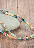 Boho Style Double Layer Mahogany Grain Imperial Stone Ncklace